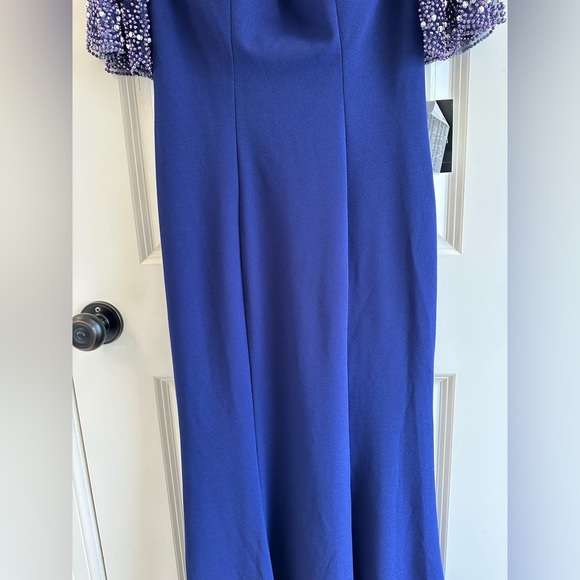 Alex Evenings Mother Of The Bride Dress Embellished Beaded Sleeves Size 4 - Picture 4 of 13